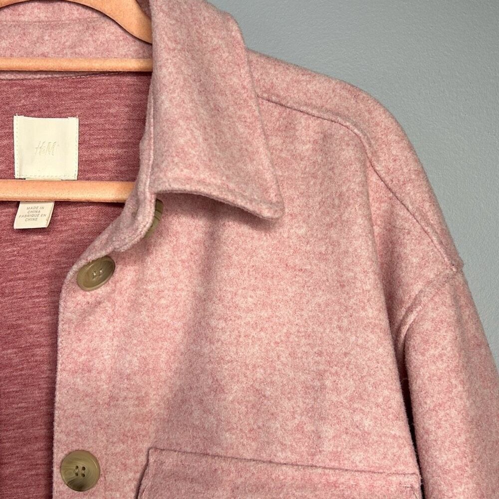 H&M Pink Button Up Shacket - Picture 3 of 10